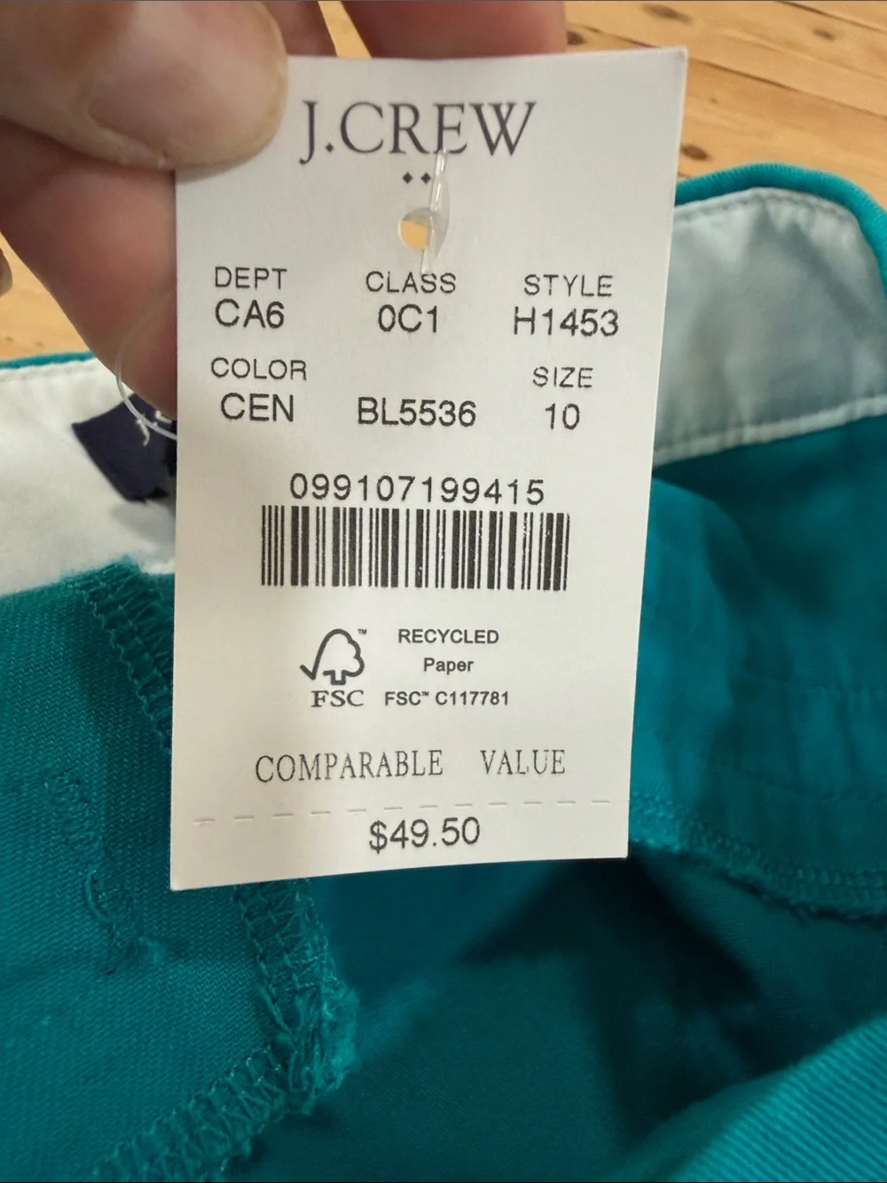 J.Crew Green Women's Casual Shorts Sz 10 NWT